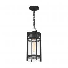 Nuvo 60/6574 - Tofino - 1 Light Hanging Lantern- Clear Glass - Textured Black Finish