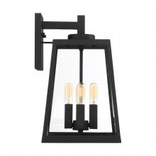 Nuvo 60/6583 - Halifax - 4 Light Large Wall Lantern - with Clear Glass - Matte Black Finish