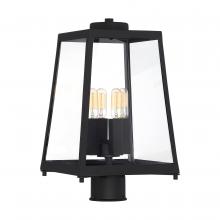 Nuvo 60/6585 - Halifax - 4 Light Post Lantern - with Clear Glass - Matte Black Finish