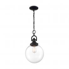 Nuvo 60/6673 - Skyloft -1 Light Pendant - with Clear Glass - Aged Bronze Finish