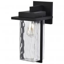 Nuvo 60/7356 - Vernal; 1 Light Large Wall Lantern; Matte Black with Clear Water Glass