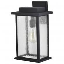 Nuvo 60/7376 - Sullivan; 1 Light Large Wall Lantern; Matte Black with Clear Seeded Glass