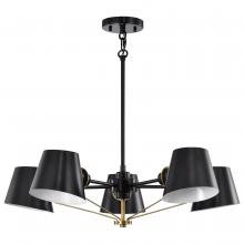 Nuvo 60/7385 - BAXTER 5 LIGHT CHANDELIER