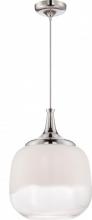 Nuvo 62/342 - Stellar - LED Glass Pendant with White To Clear Glass