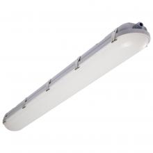 Nuvo 65/824R1 - 4 Foot; Vapor Proof Linear Fixture with Integrated Microwave Sensor; CCT & Wattage Selectable; IP65