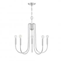 Savoy House Meridian M10066CH - 5-Light Chandelier in Chrome