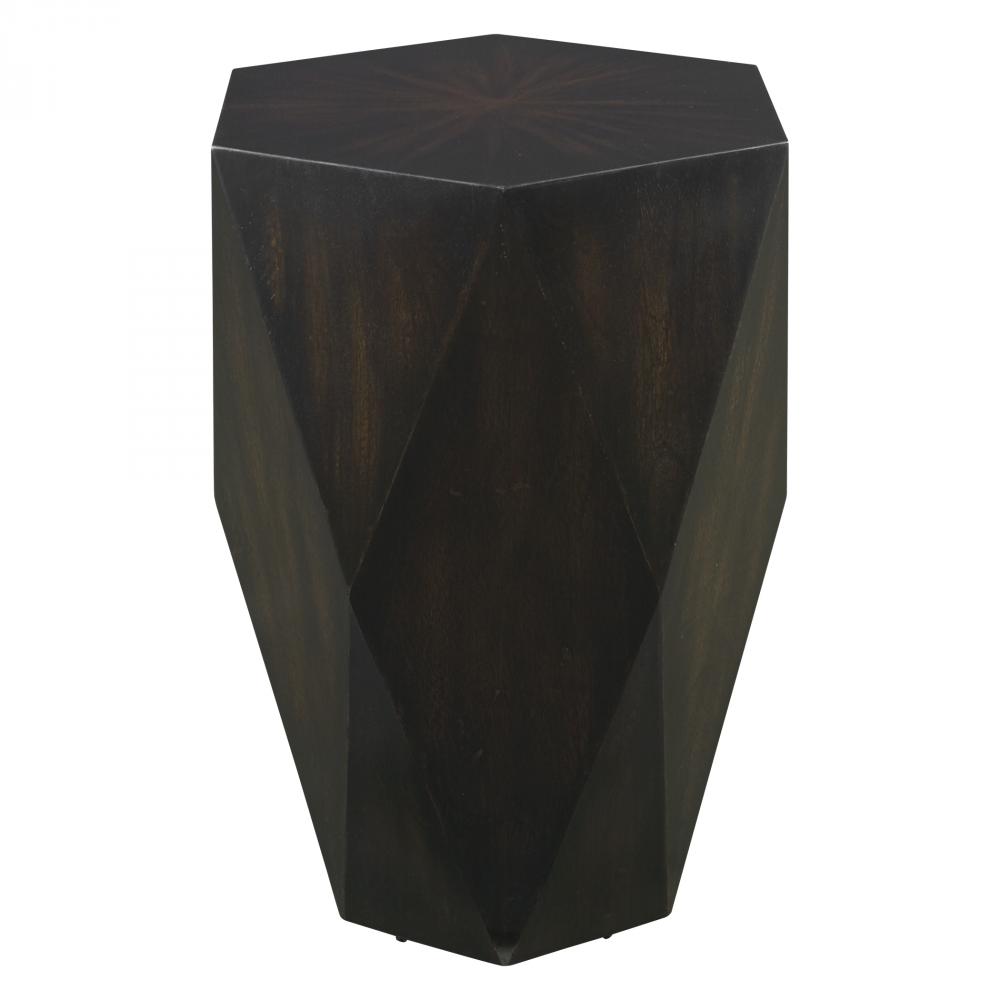 Uttermost Volker Black Wooden Side Table