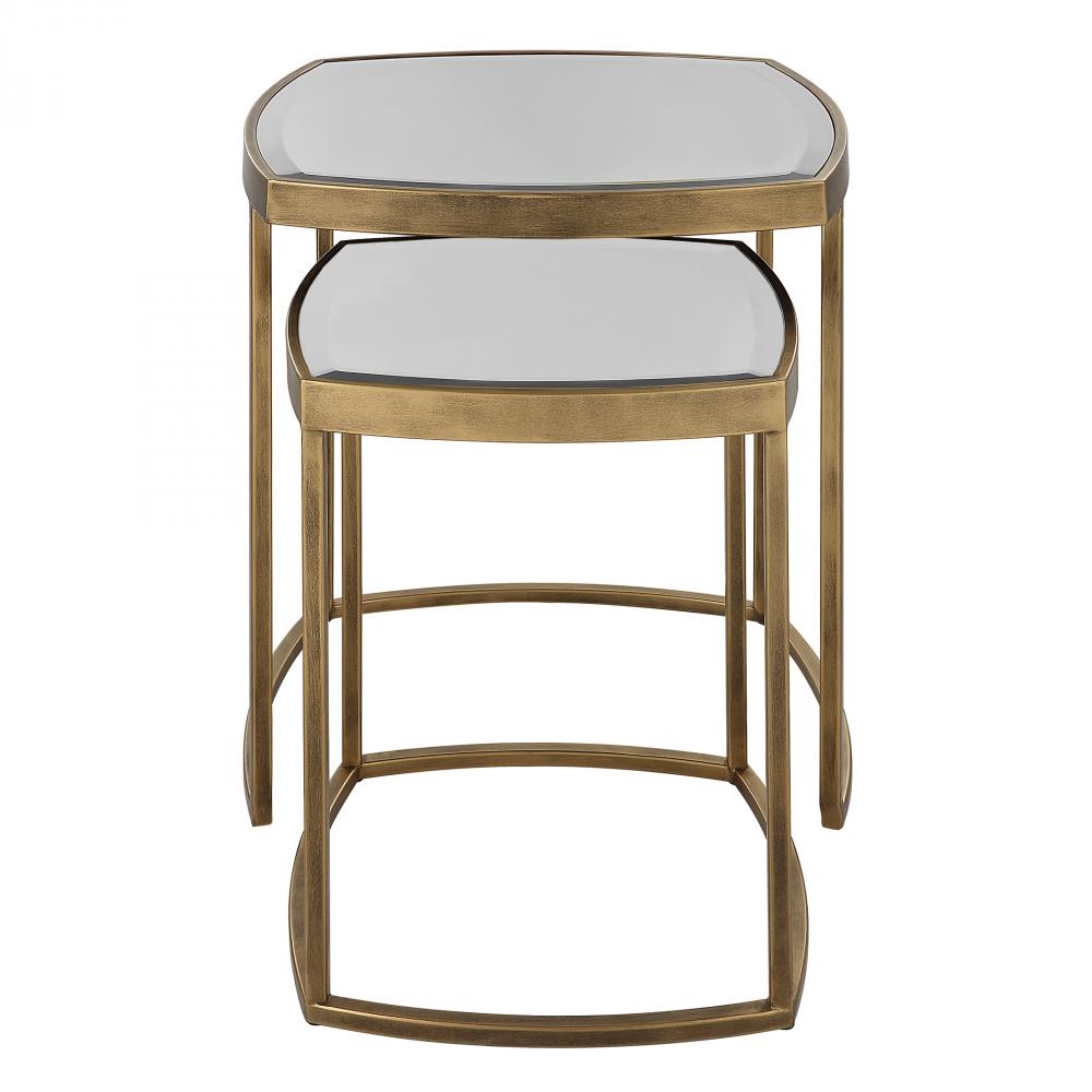 Uttermost Vista Gold Nesting Tables, Set of 2