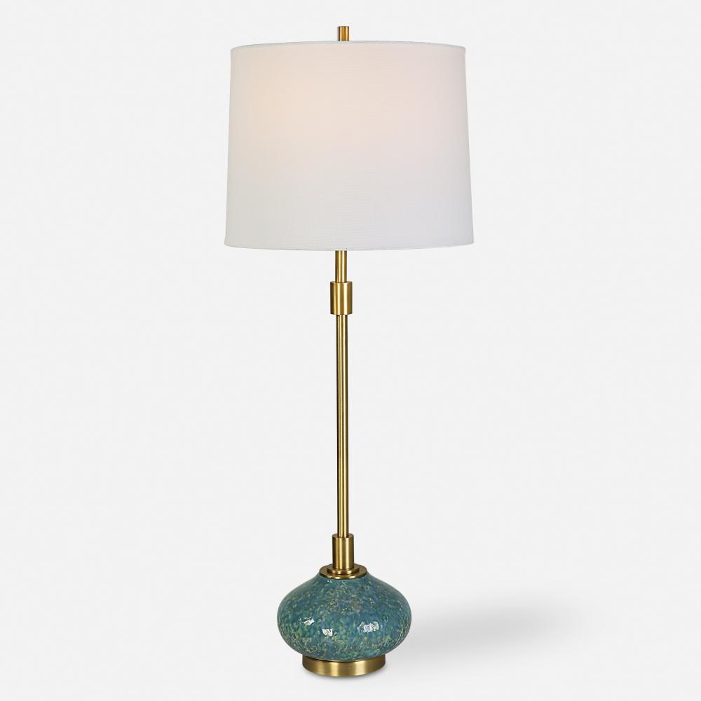 Uttermost Kaimana Aged Blue Buffet Lamp