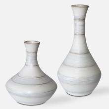 Uttermost 17964 - Uttermost Potter Fluted Striped Vases, S/2