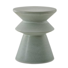 Uttermost 50206 - Uttermost Imogene Seafoam Glaze Garden Stool