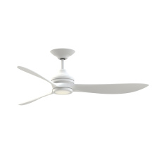 Fanimation FPD6725MW - Aviara 60 in Indoor/Outdoor Ceiling Fan with LED CCT Select Light Kit - Matte White w/ Washed blades