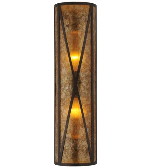 8" Wide Saltire Craftsman Wall Sconce