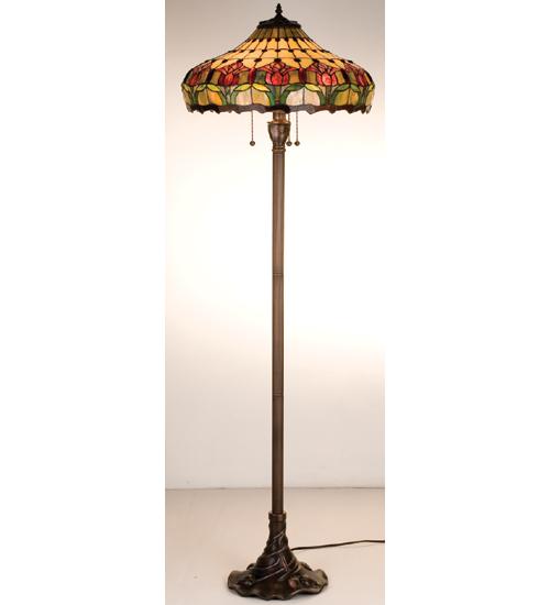 63.5" Colonial Tulip Floor Lamp