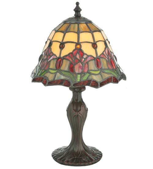 13.5"H Colonial Tulip Accent Lamp