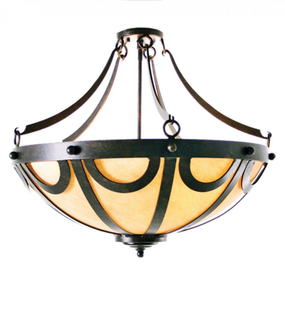 24" Wide Carousel Inverted Pendant