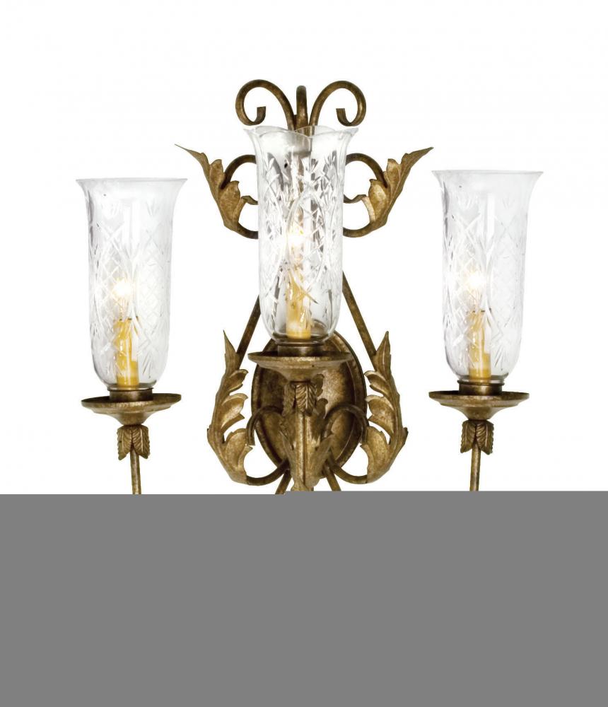 21" Wide French Elegance 3 Light Wall Sconce