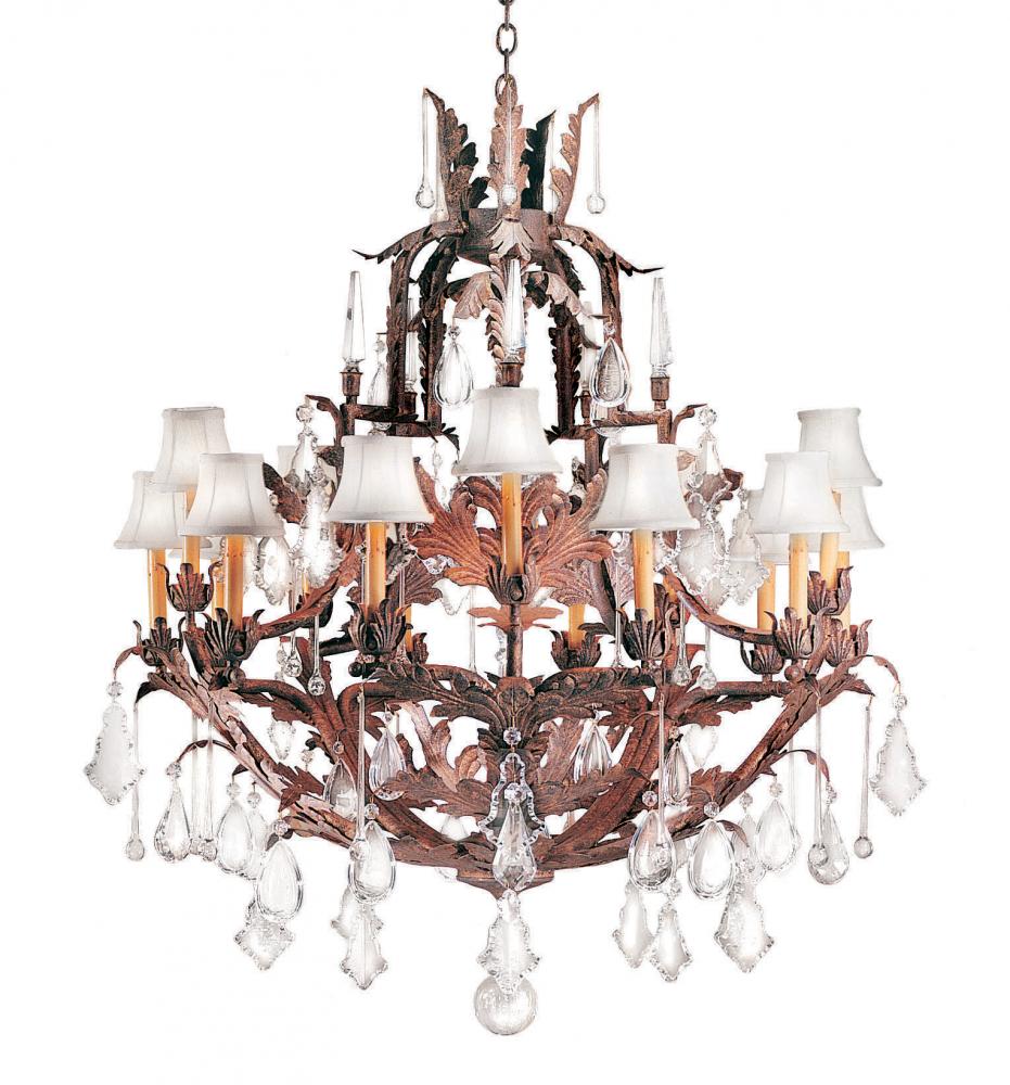 36" Wide French Baroque 16 Light Chandelier