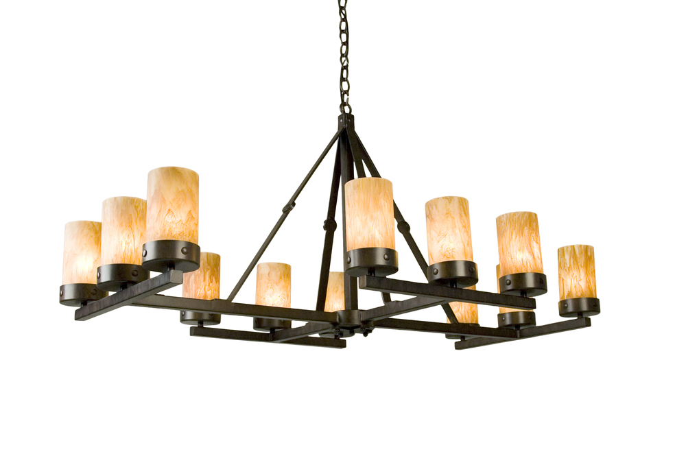 52" Wide Parker 12 LT Chandelier