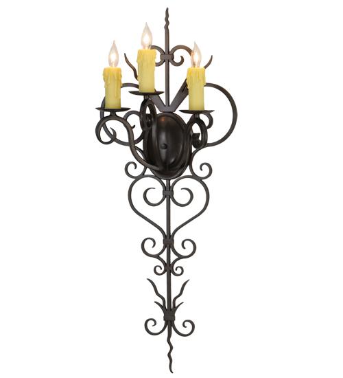 14" Wide Kenna 3 Light Wall Sconce