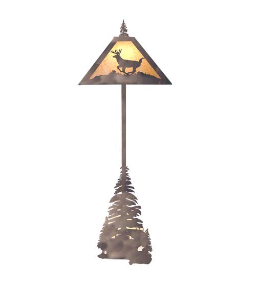 77" High Lone Deer Floor Lamp