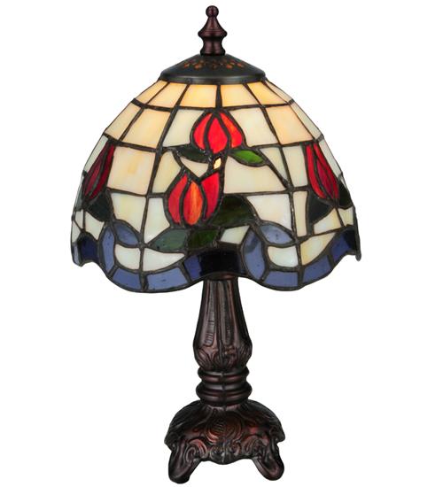 12" High Roseborder Mini Lamp