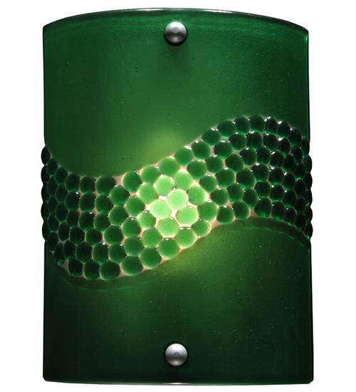 8.25"W Metro Fusion Green Pietre Wall Sconce
