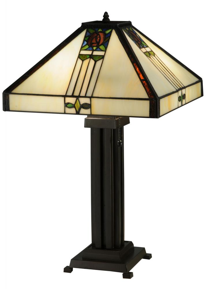 23.5"H Pasadena Rose Table Lamp