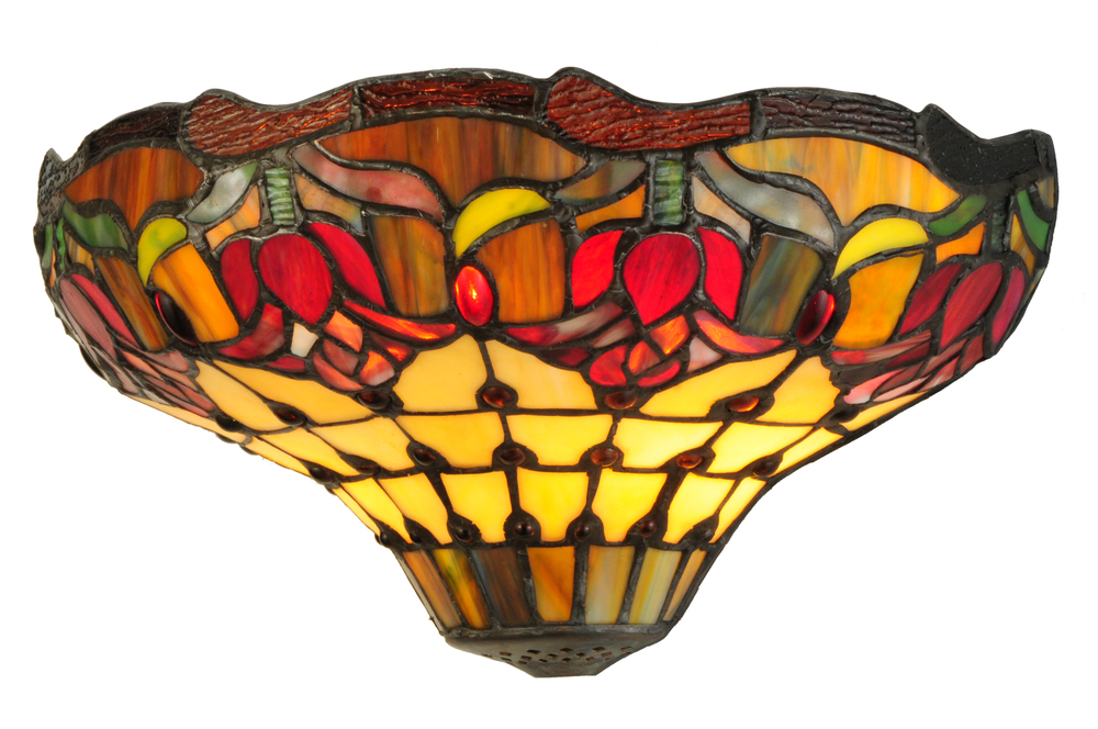 14"W Colonial Tulip Wall Sconce