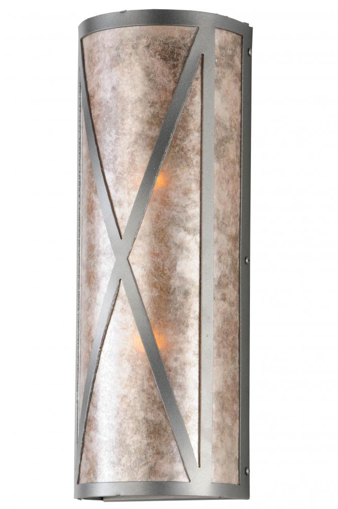 6" Wide Saltire Craftsman Wall Sconce
