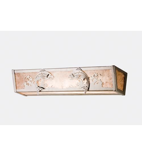 24" Wide Leaping Trout Vanity Light