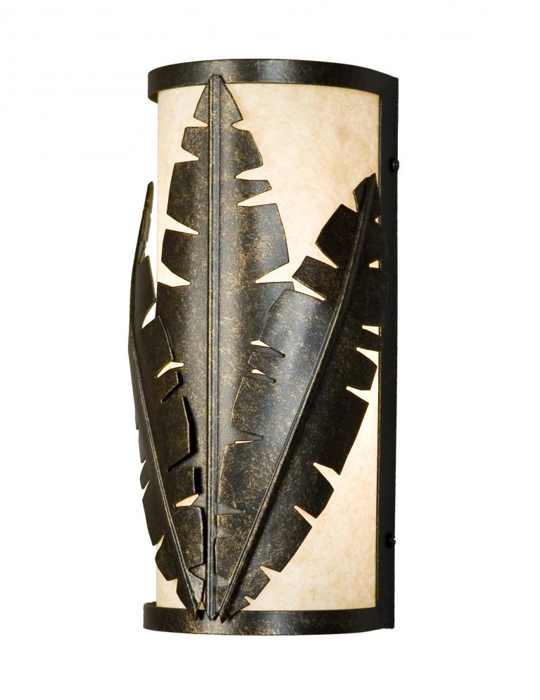 5" Wide Tiki Wall Sconce