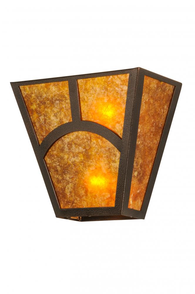 13"W Mission Hill Top Wall Sconce