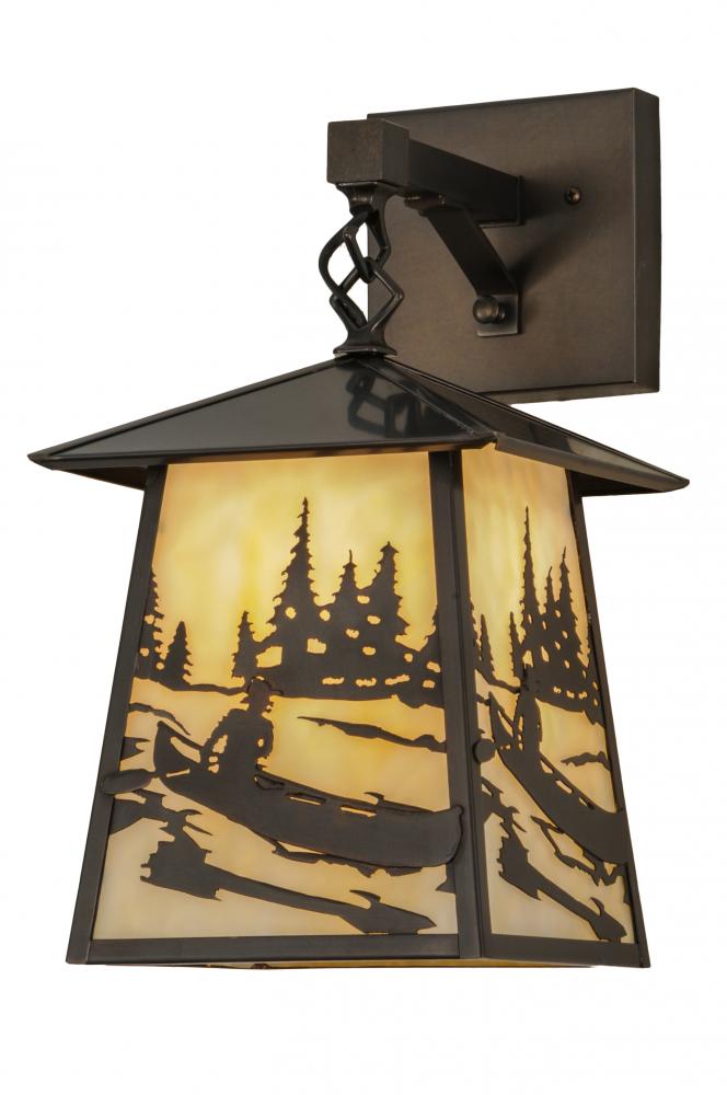 8"W Stillwater Canoe At Lake Hanging Wall Sconce