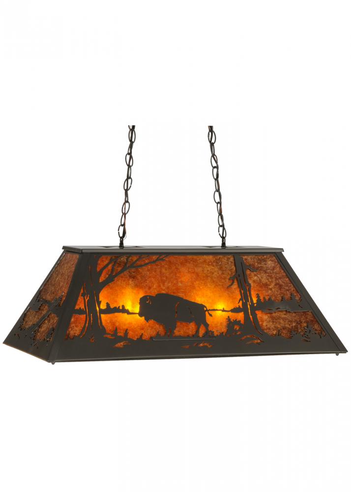 33"L Buffalo at Lake Oblong Pendant