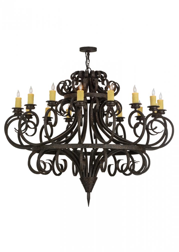 60"W Symen 16 LT Chandelier