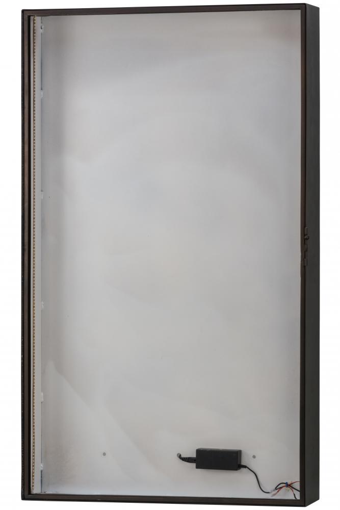 30"W Mahogany Bronze 2700-3000K Warm White LED Backlit Display
