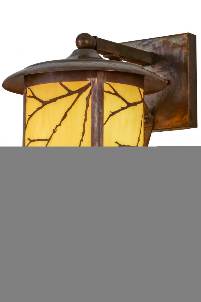 10"W Fulton Branches Solid Mount Wall Sconce