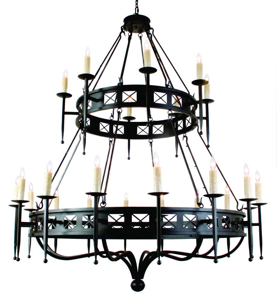 72" Wide Gina 24 Light Two Tier Chandelier
