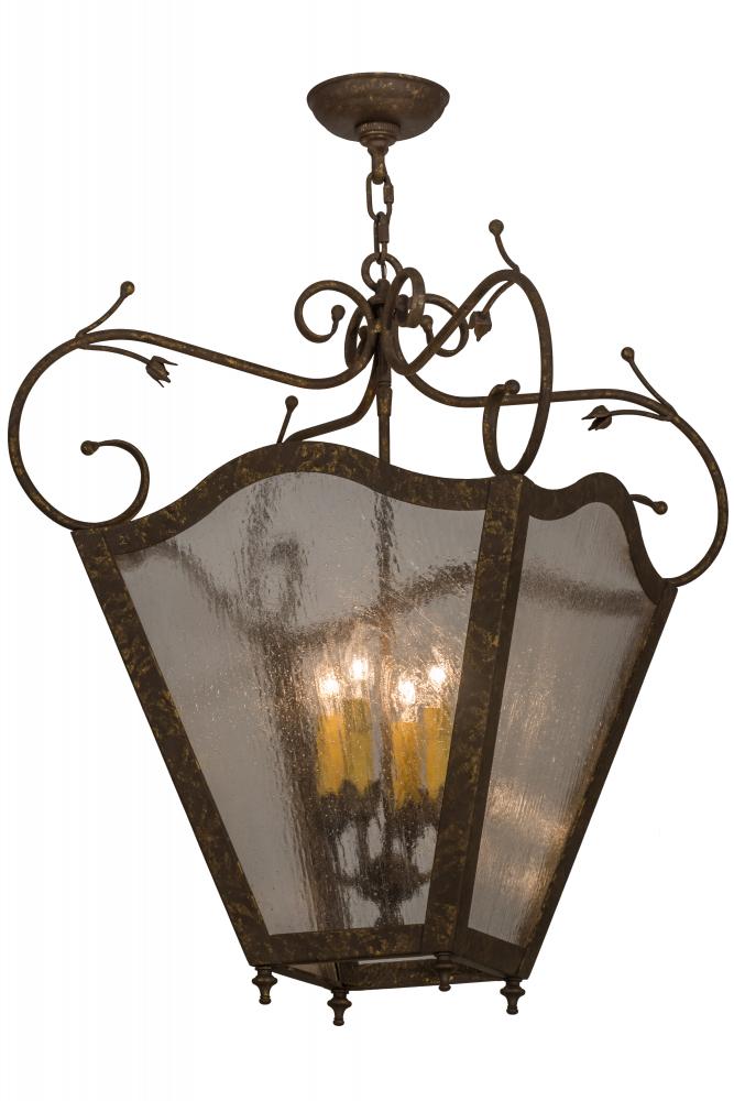 20" Square Terena 4 Light Pendant