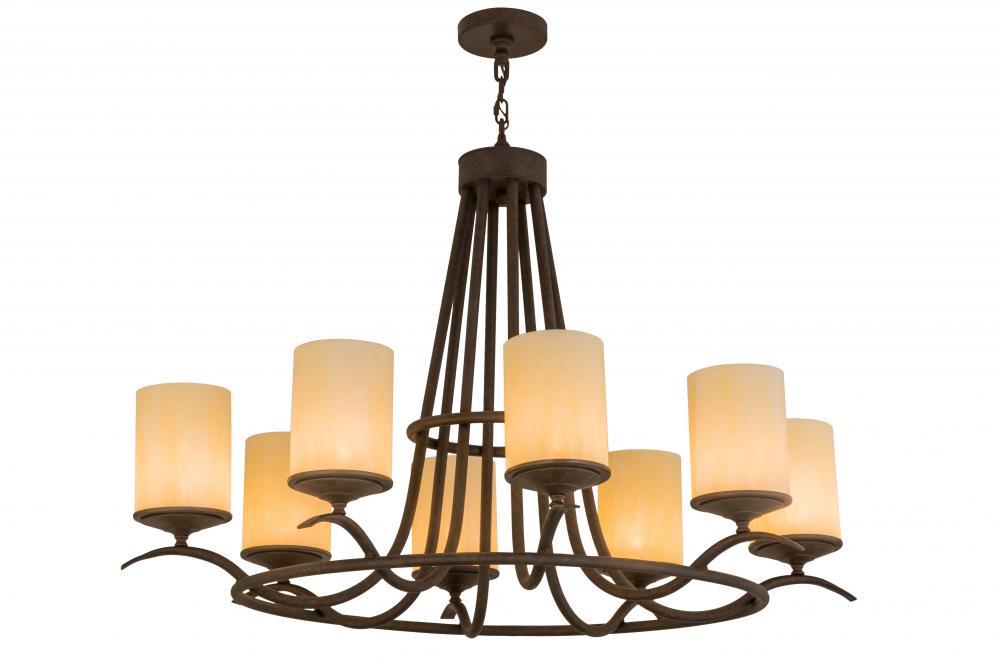 48" Long Octavia 8 LT Oblong Chandelier