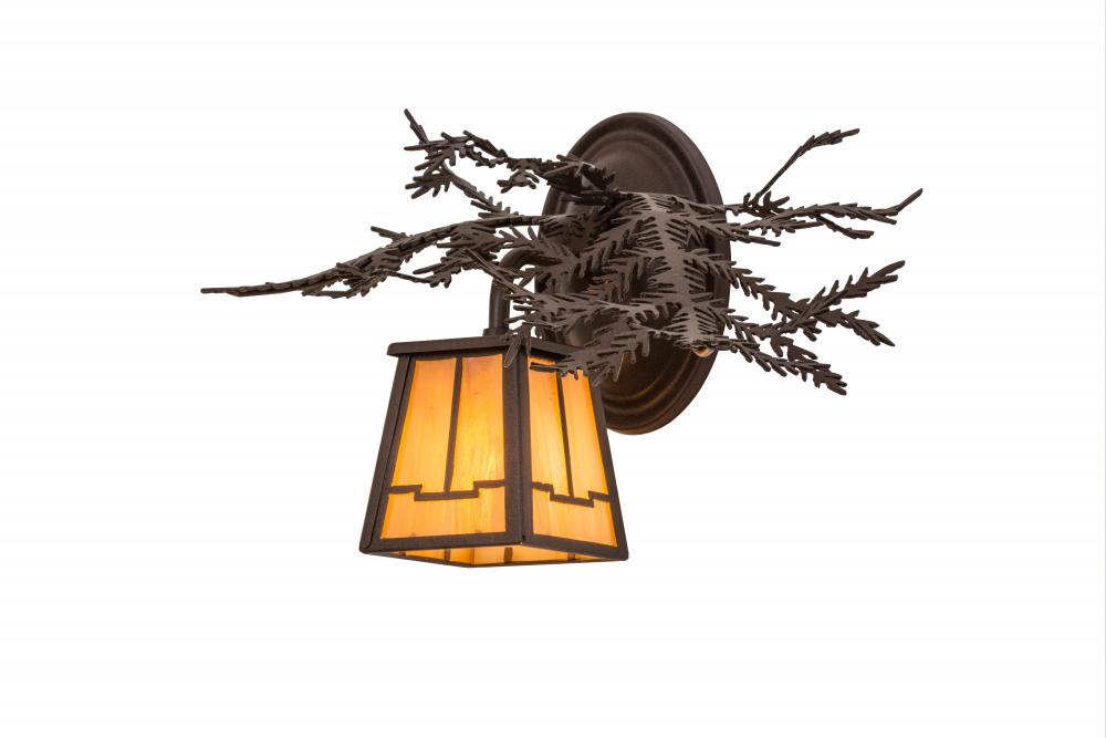 16"W Pine Branch Valley View Right Wall Sconce