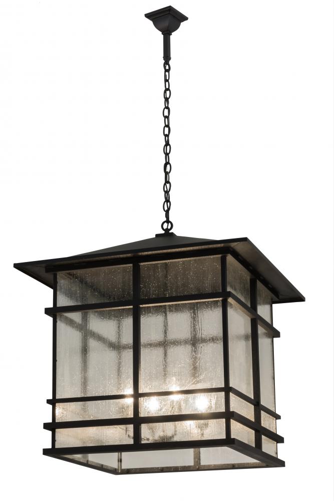 30"Sq Tea House Lantern Pendant