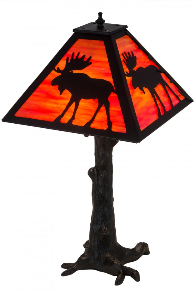 24"H Lone Moose Table Lamp