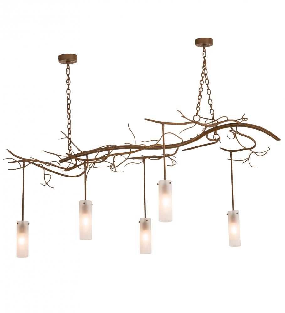 72" Wide Winter Solstice Cilindro 5 Light Oblong Chandelier