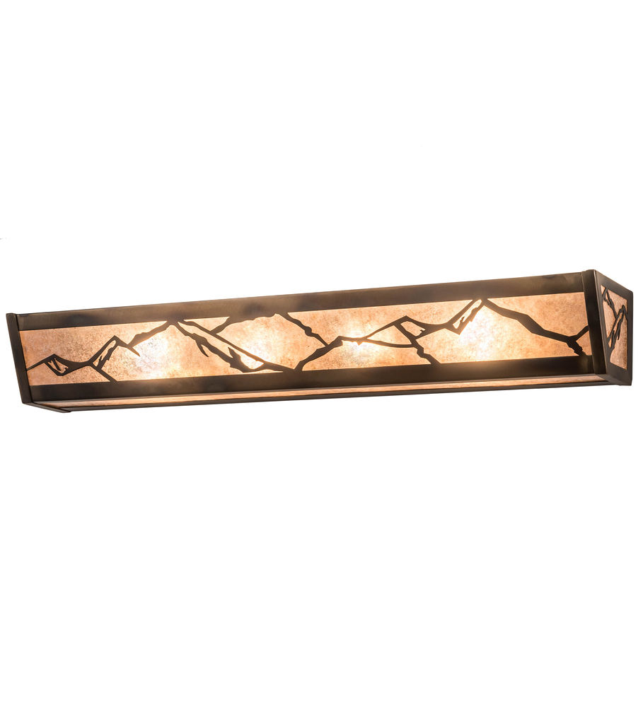 32" Wide Mountains Vanity Light