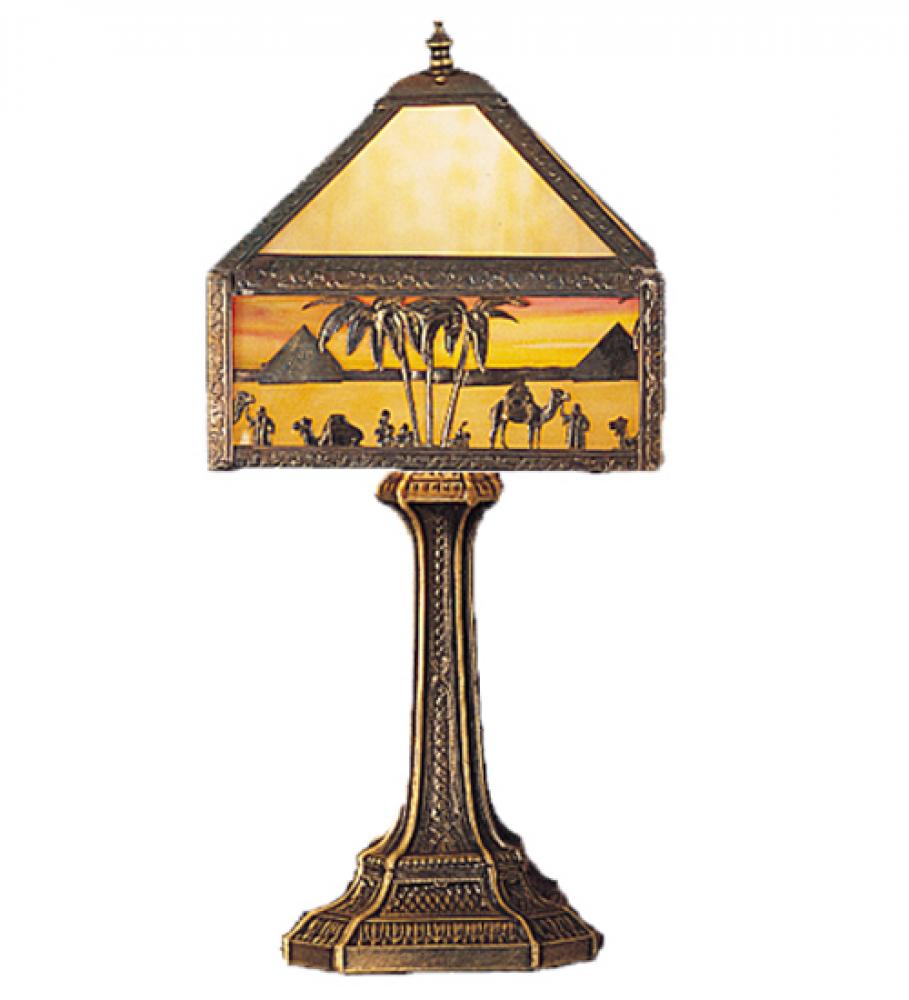 19.5" Wide Camel Mission Accent Lamp