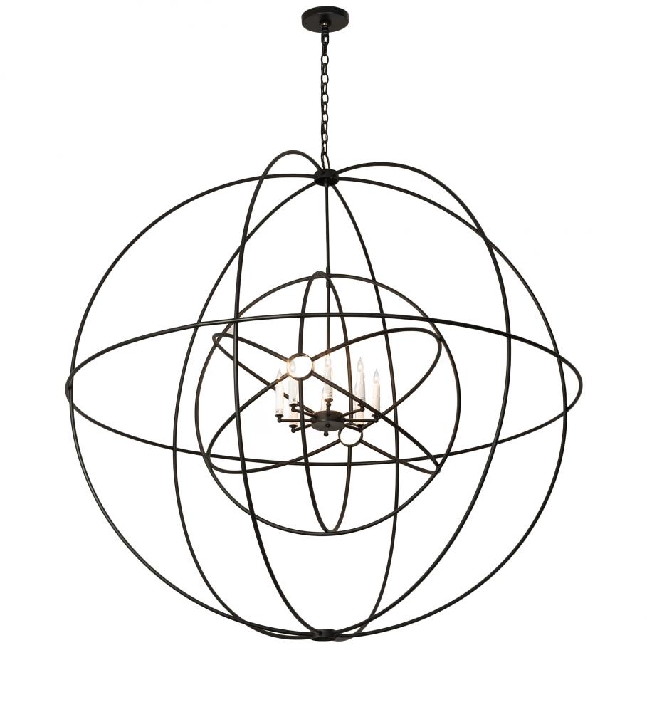 60" Wide Atom Enerjisi 8 Light Chandelier