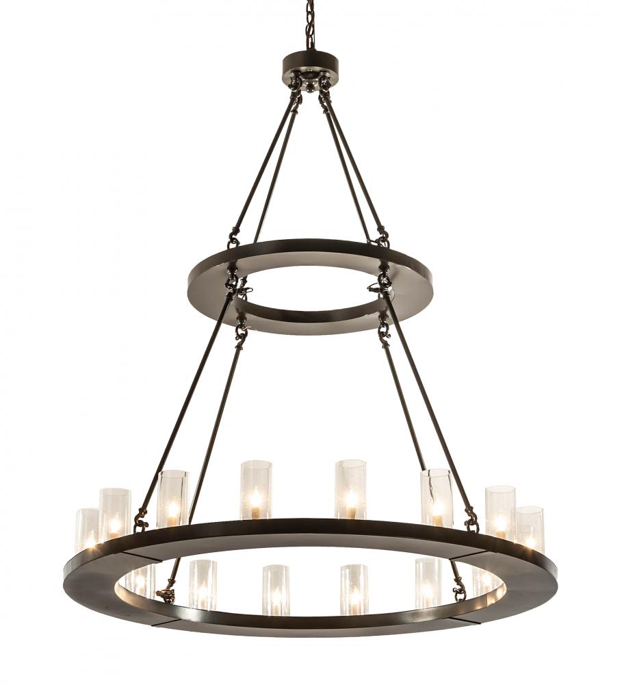 48" Wide Loxley 16 Light Two Tier Chandelier