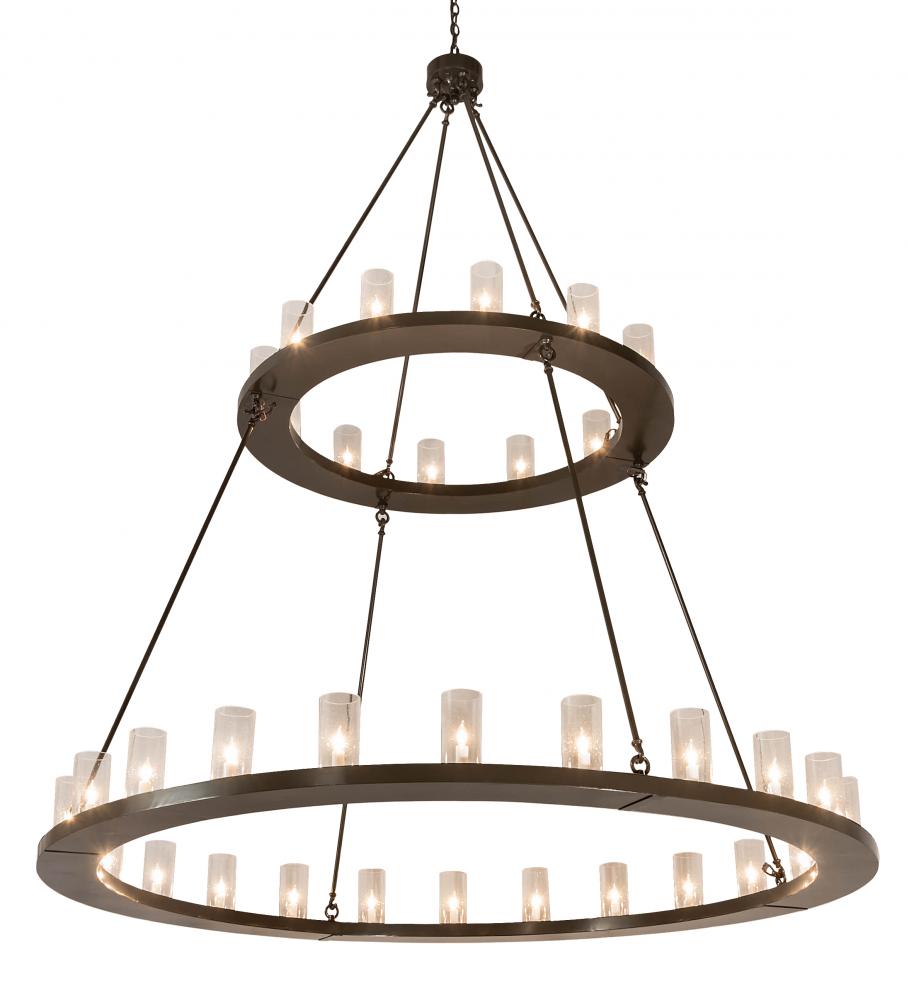 72" Wide Loxley 36 Light Two Tier Chandelier